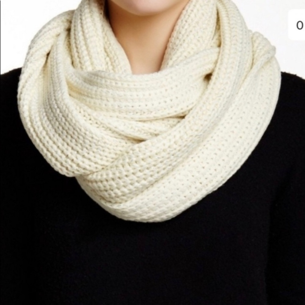 J Crew cashmere infinity wrap scarf {cream}